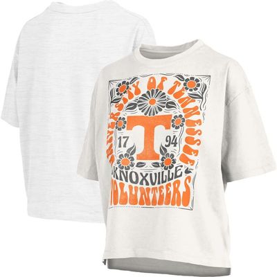 PRESSBOX Women's Pressbox White Tennessee Volunteers Harmony Oversized T-Shirt 