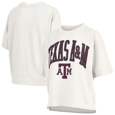 PRESSBOX Women's Pressbox White Texas A&M Aggies Nelson T-Shirt 