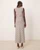 Pretty Lavish Pretty Lavish asymmetric stripe jersey maxi skirt in brown and cream - part of a set - 3