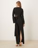 Pretty Lavish Pretty Lavish boat neck lace cut-out bow detail maxi dress in black - 3
