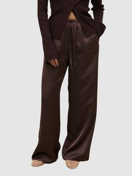 Pretty Lavish Pretty Lavish Breya Satin Drawstring Wide Leg Trousers