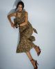 Pretty Lavish Pretty Lavish chiffon cowl neck scarf detail maxi dress in brown leopard print-Multi - 2
