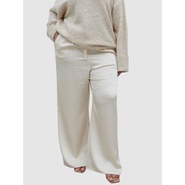 Pretty Lavish Pretty Lavish Curve Breya Satin Drawstring Trouser