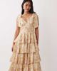Pretty Lavish Pretty Lavish Fiore tie shoulder ruffle midaxi dress in ditsy floral-Yellow - 2