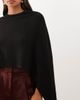 Pretty Lavish Pretty Lavish knit cape detail mini dress in black - 3