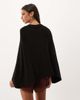 Pretty Lavish Pretty Lavish knit cape detail mini dress in black - 4