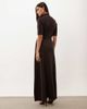 Pretty Lavish Pretty Lavish knit high neck short sleeve maxi dress in chocolate-Brown - 4