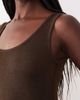 Pretty Lavish Pretty Lavish knit scoop neck maxi dress in brown - part of a set - 3