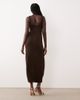 Pretty Lavish Pretty Lavish knit scoop neck maxi dress in brown - part of a set - 4
