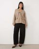 Pretty Lavish Pretty Lavish knit wrap pocket detailing cardigan in taupe-Brown - 3