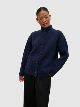 Pretty Lavish Pretty Lavish Leighton High Neck Knit Cardigan