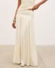 Pretty Lavish Pretty Lavish Lydia ruched maxi skirt in cream - part of a set-White - 2