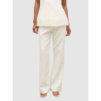 Pretty Lavish Pretty Lavish Verona Tweed Straight Leg Trousers