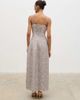 Pretty Lavish Pretty Lavish Zaria corset detail maxi dress in cream and brown polka dots-White - 4