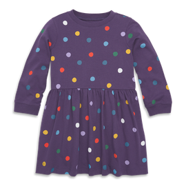 Primary Primary Kids Long Sleeve Easy Dress