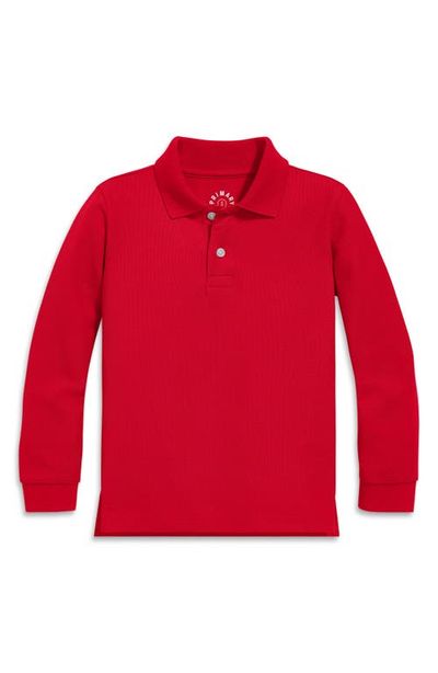 Primary Primary Kids' Long Sleeve Piqué Polo