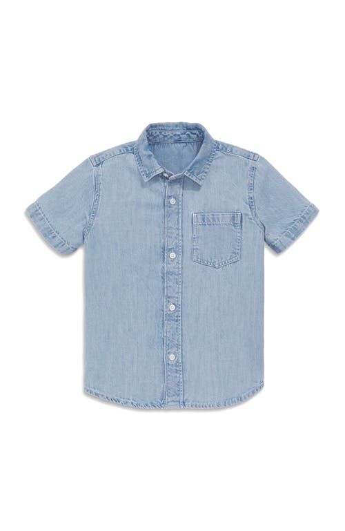Primary Primary Kids Short Sleeve Chambray Button Down