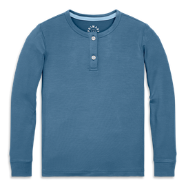 Primary Primary Kids Stretch Modal Long Sleeve Henley Pj Top(Toddler, Little Kid, Big Kid)