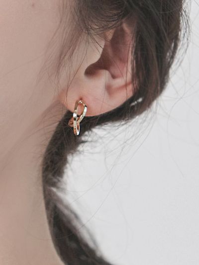Primaute [3 Set] Twisted Earrings