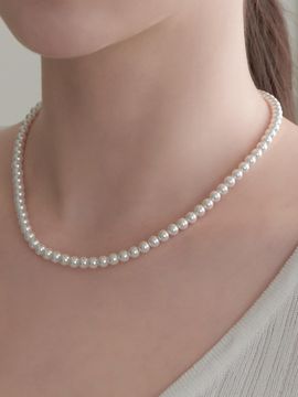 Primaute Basic Pearl Single-strand Necklace