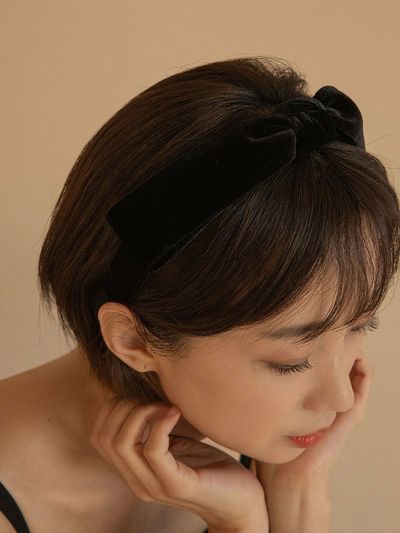 Primaute BLACK VELVET HAIRBAND