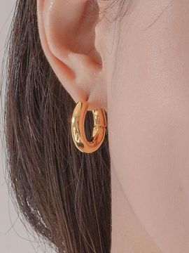 Primaute Bold Pipe Ring Earrings