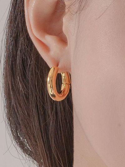 Primaute Bold Pipe Ring Earrings
