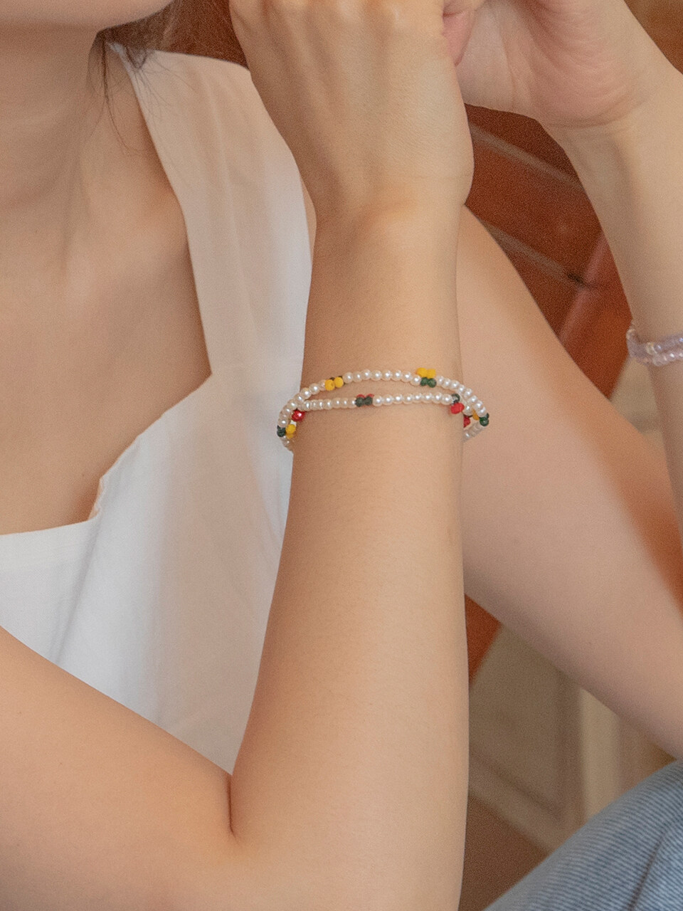 Primaute Cherry Pearl Bracelet