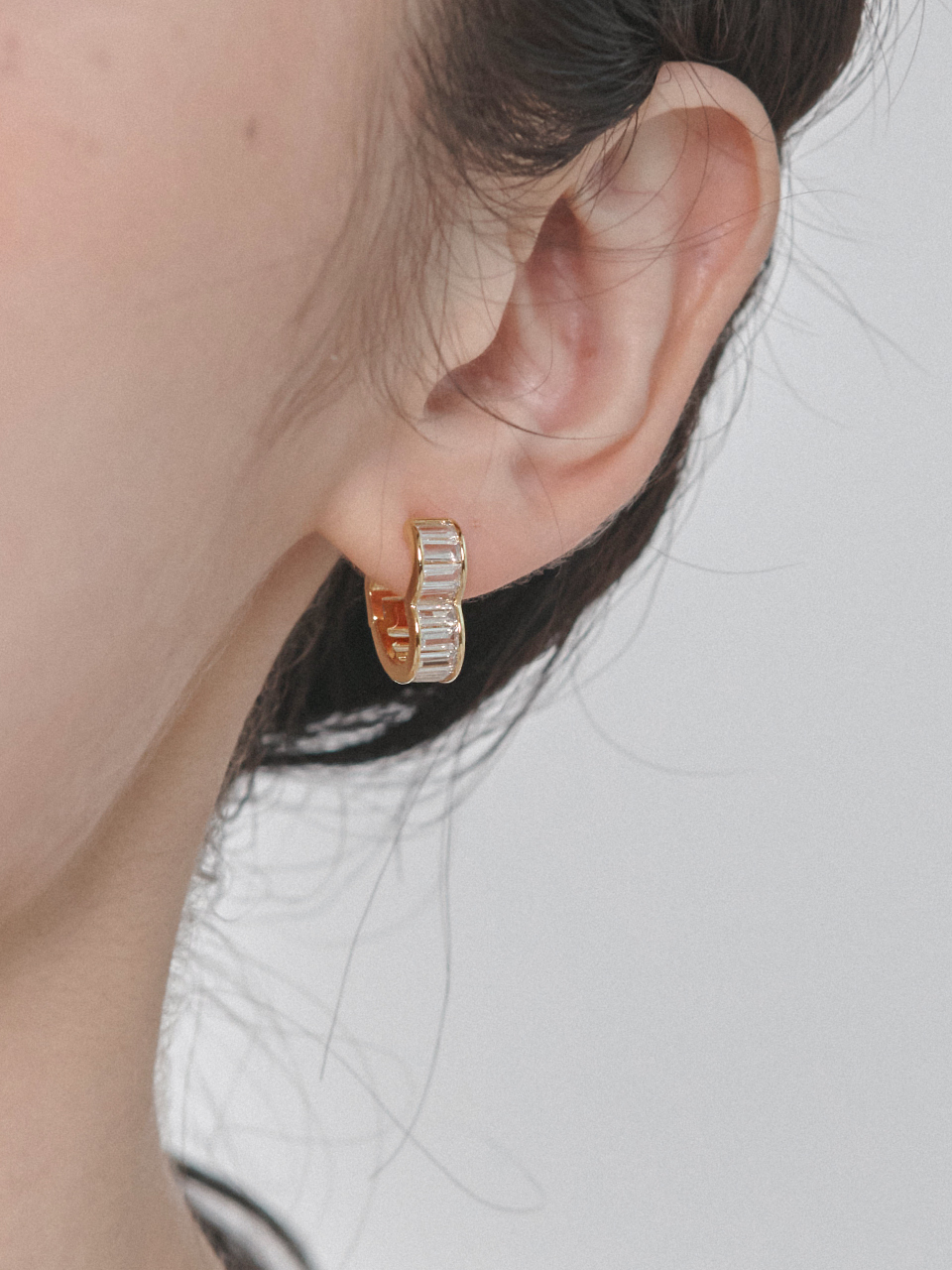 Primaute Crystal Heart Earrings