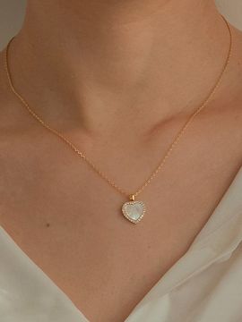 Primaute CUBIC HEART NECKLACE