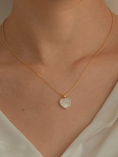 Primaute CUBIC HEART NECKLACE