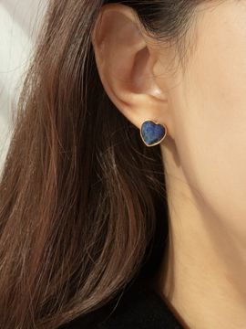 Primaute Gemstone Heart Earring