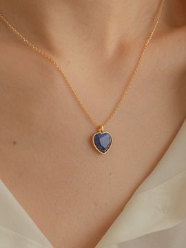 Primaute GEMSTONE HEART NECKLACE
