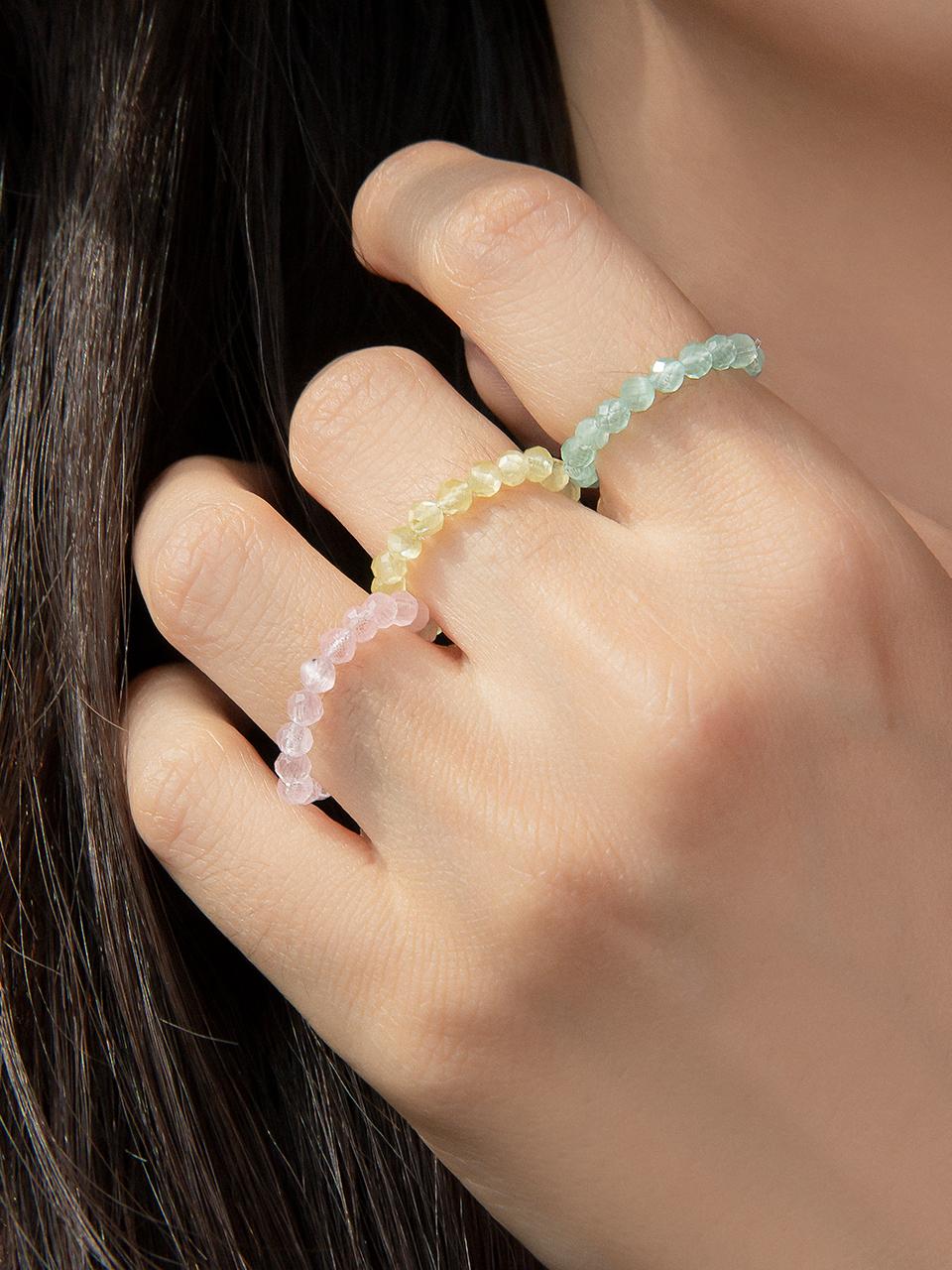 Primaute Handcrafted Beaded Pastel Ring