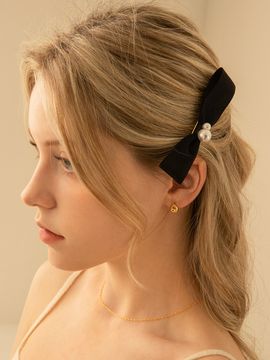 Primaute Pearl Ribbon Hairpin