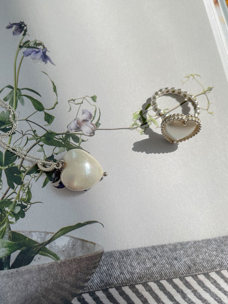 Primaute [SILVER925] Bubble Heart Necklace