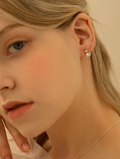 Primaute [SILVER925] Crystal Drop Ring