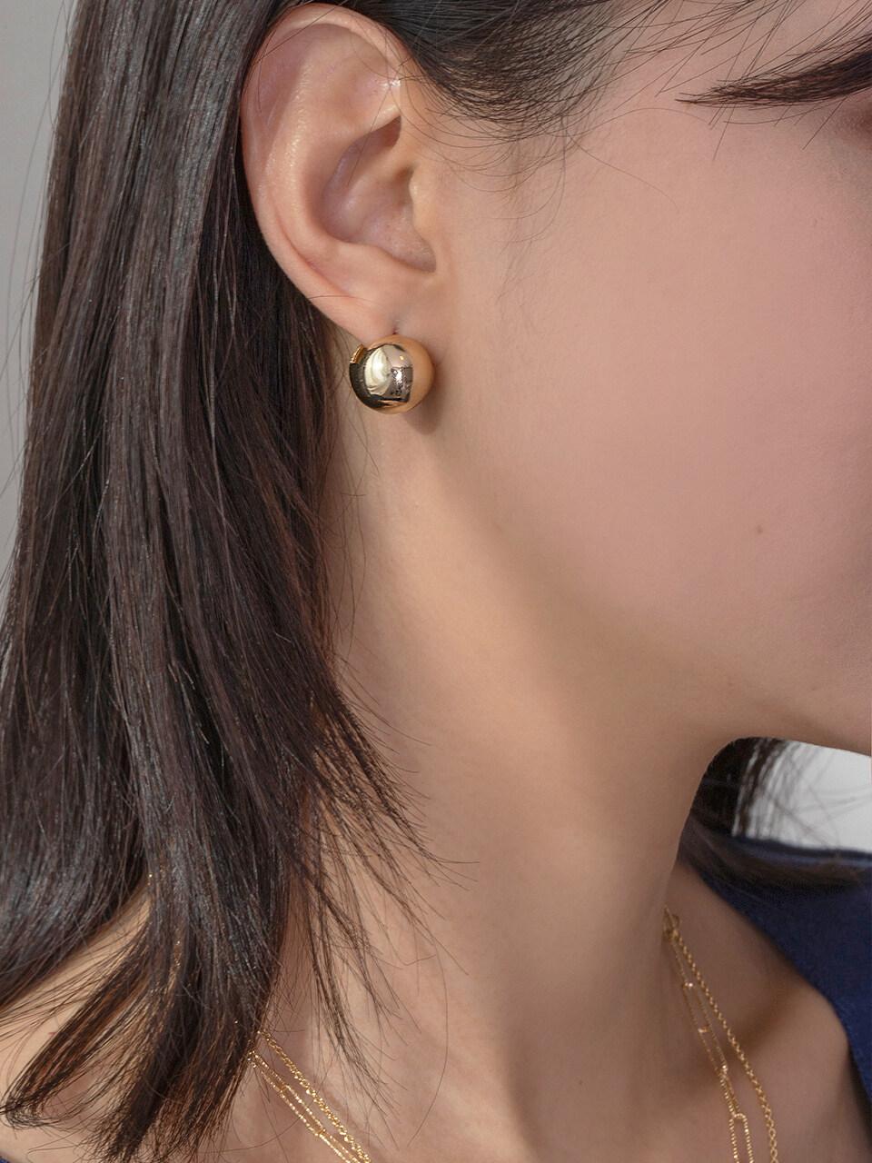 Primaute (Silver925)Glam Ball earrings