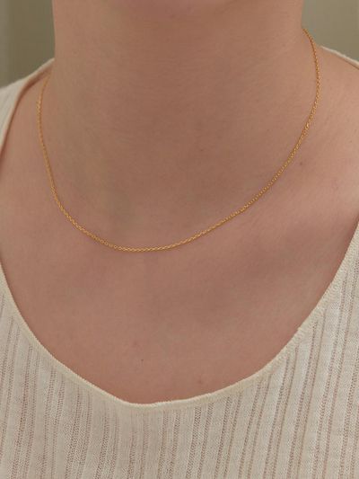 Primaute Sterling Silver Delicate Chain Necklace