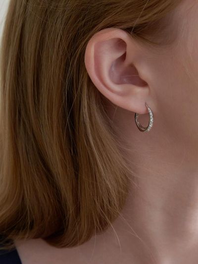 Primaute Two ring cubic Earring