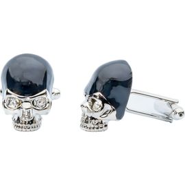 Prince of Scots Prince of Scots Black Crystal Skull Cufflinks 
