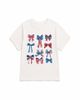 Prince Peter Collection Prince Peter Collection Girls' America Bows In A Grid Tee Top - 1