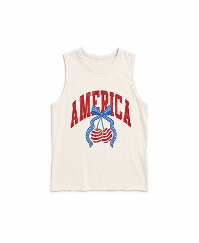 Prince Peter Collection Prince Peter Collection Girls' America Cherry Muscle Tank Top