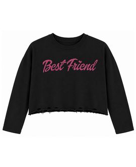 Prince Peter Collection Prince Peter Collection Girls' Best Friend Long Sleeve Crop Top