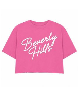 Prince Peter Collection Prince Peter Collection Girls' Beverly Hills Script Oversized Crop Top