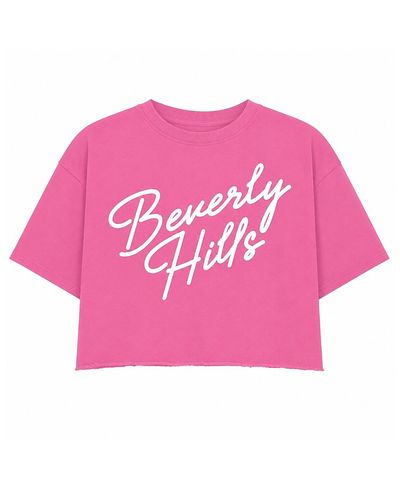 Prince Peter Collection Prince Peter Collection Girls' Beverly Hills Script Oversized Crop Top