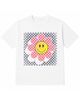 Prince Peter Collection Prince Peter Collection Girls' Checkered Happy Face Crew Tee - 1
