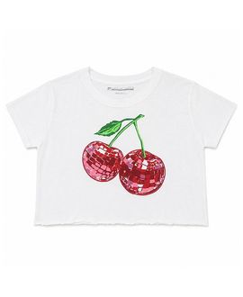Prince Peter Collection Prince Peter Collection Girls' Disco Cherry Oversized Crop Top