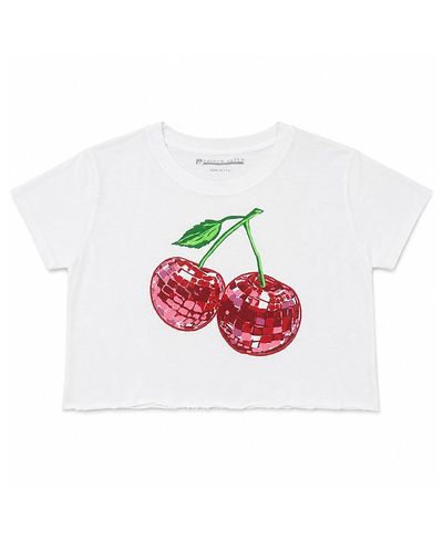 Prince Peter Collection Prince Peter Collection Girls' Disco Cherry Oversized Crop Top