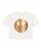 Prince Peter Collection Prince Peter Collection Girls' Happy Face Bronze Foil Crew Tee - 1